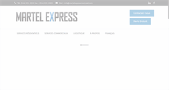 Desktop Screenshot of martelexpressmontreal.com